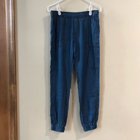 Prana Aberdeen Blue Chambray Jogger Pants - Picture 3 of 8
